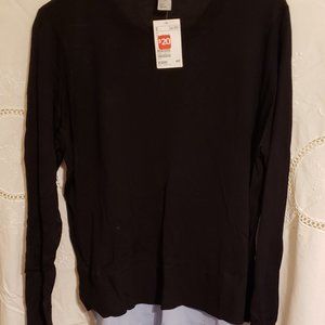 H&M, Size L, two in one sweater, Black & Blue
